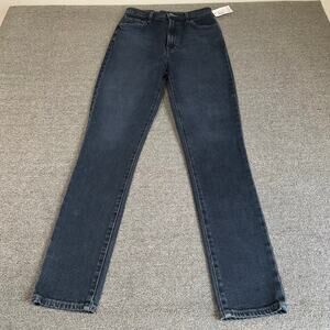 NWT J Brand 1212 Runway Super High Rise Slim Straight Size 26 Dark Denim NEW